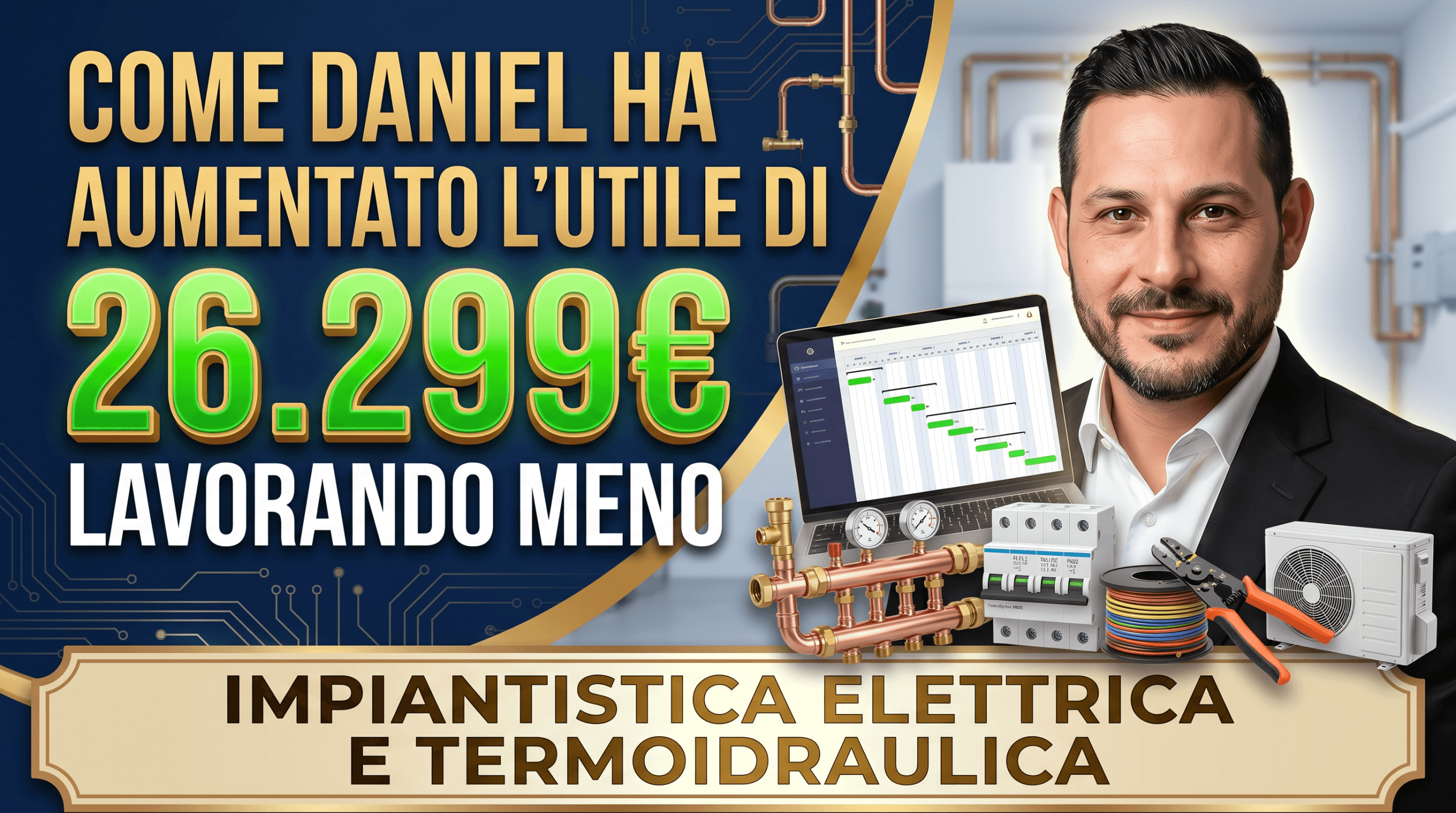 Utile +26k in 11 mesi: Daniel lavora meno e guadagna di più